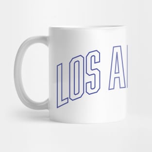 Los Angeles Blue Outline Mug